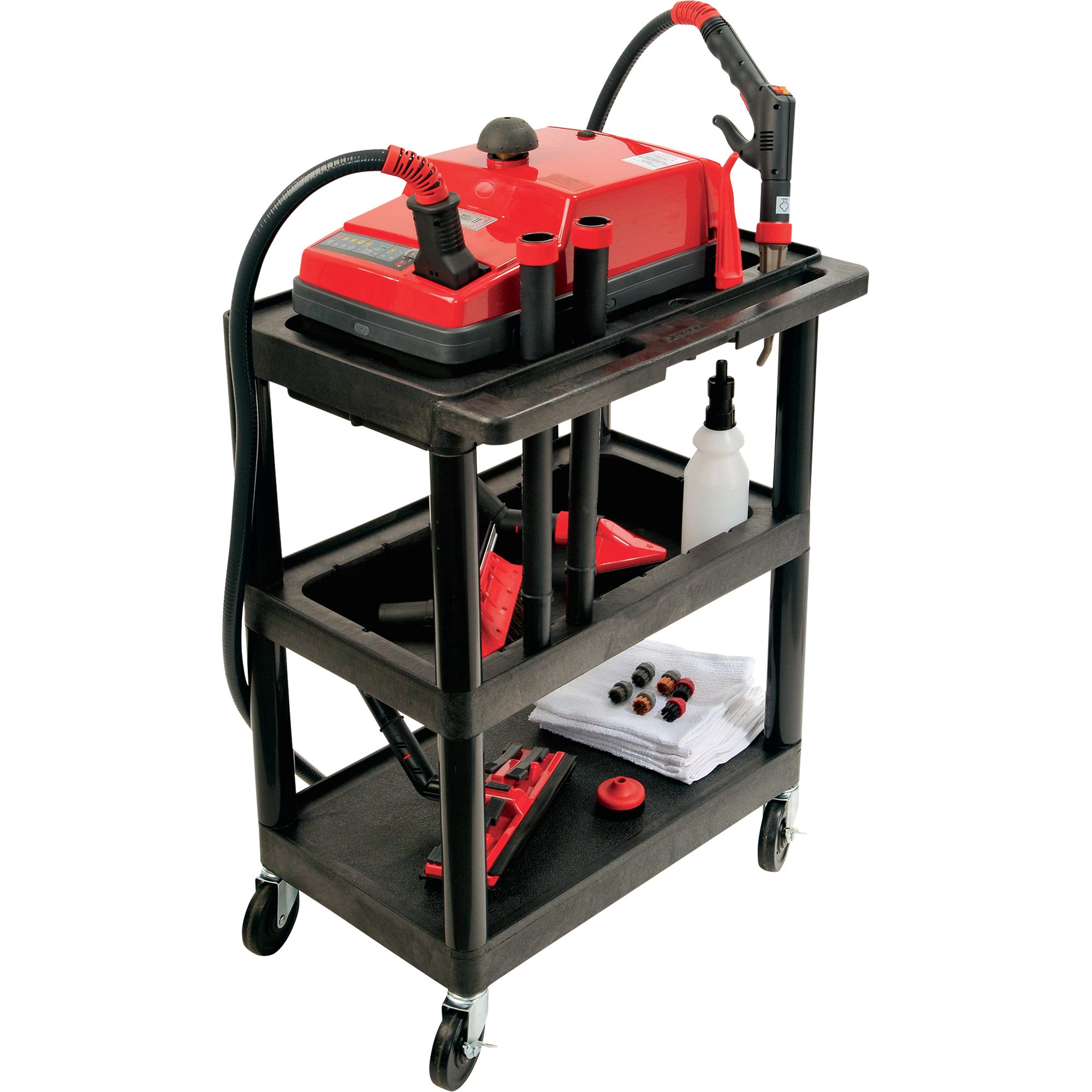 AmeriVap Vapor Blitz II Commercial Steam Cleaner with Luxor Cart, Model# VB-IIB